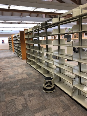 Empty shelves in Guin
